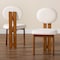 Baxton Studio Kacela Modern Japandi Cream Boucle Fabric and Walnut Brown Finished Wood 2-Piece Dining Chair Set 241-2PC-13433-ZORO - alternate 3